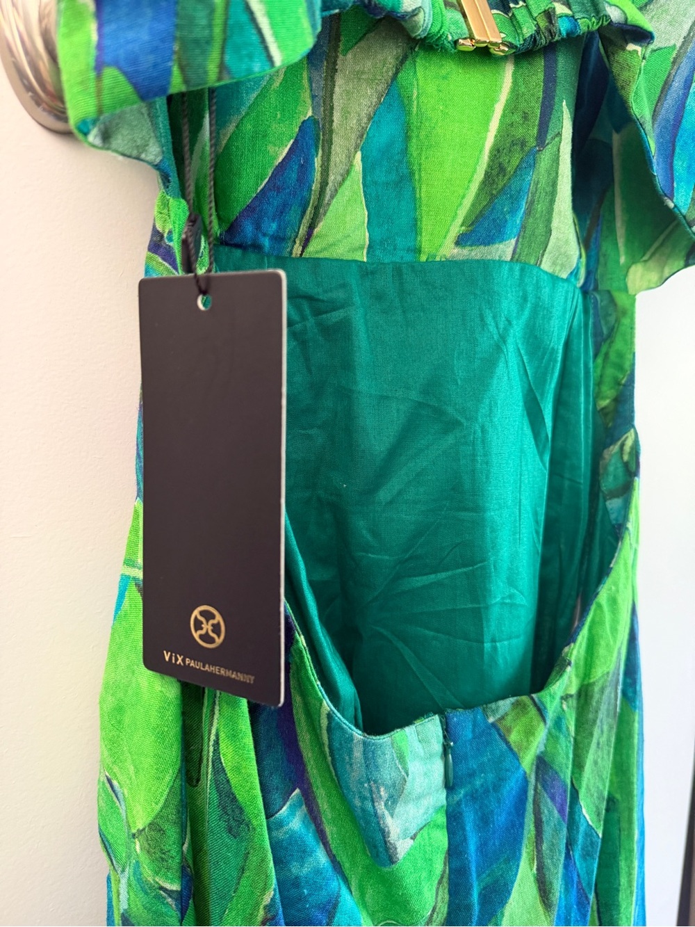 Vix Mira Midi Dress in Tropical Leaf-Print - Picture 12 of 12